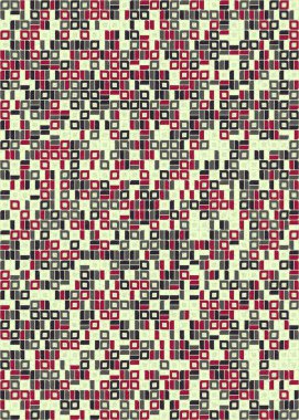 Soyut Geometrik Desen üretken hesaplama sanatı çizimi