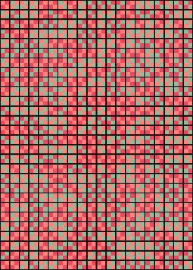 Soyut Geometrik Desen üretken hesaplama sanatı çizimi