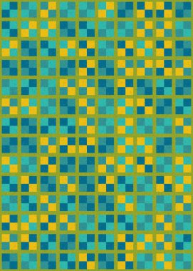 Soyut Geometrik Desen üretken hesaplama sanatı çizimi