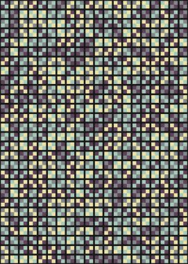 Soyut Geometrik mozaik desenli sanat çizimi