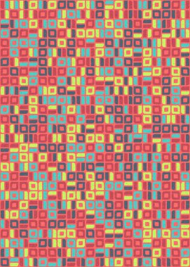 Soyut Geometrik Desen üretken hesaplama sanatı çizimi