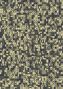 Soyut Geometrik Desen üretken hesaplama sanatı çizimi