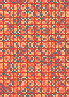 Soyut Geometrik mozaik desenli sanat çizimi