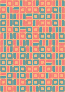 Soyut Geometrik Desen üretken hesaplama sanatı çizimi