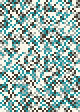 Soyut Geometrik mozaik desenli sanat çizimi