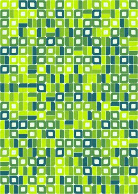 Soyut Geometrik Desen üretken hesaplama sanatı çizimi