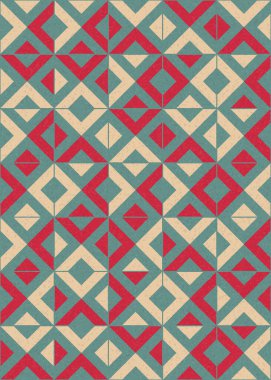 Soyut Geometrik Desen üretken hesaplama sanatı çizimi