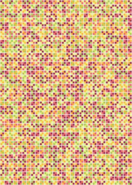 Soyut Geometrik mozaik desenli sanat çizimi