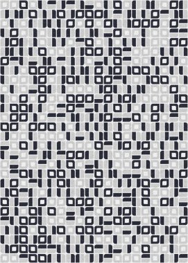 Soyut Geometrik Desen üretken hesaplama sanatı çizimi