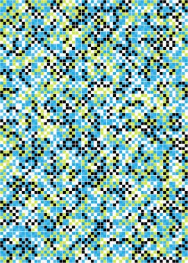 Soyut Geometrik mozaik desenli sanat çizimi