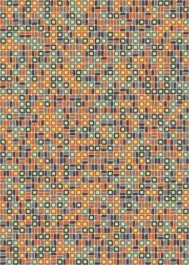 Soyut Geometrik Desen üretken hesaplama sanatı çizimi