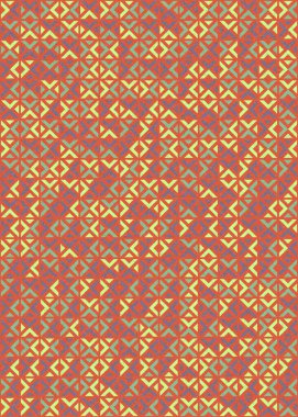 Soyut Geometrik Desen üretken hesaplama sanatı çizimi