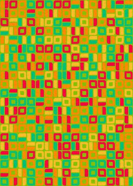 Soyut Geometrik Desen üretken hesaplama sanatı çizimi