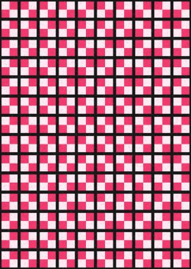 Soyut Geometrik Desen üretken hesaplama sanatı çizimi