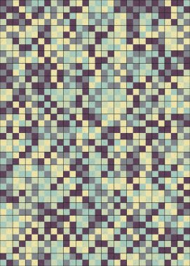 Soyut Geometrik mozaik desenli sanat çizimi