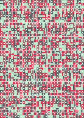 Soyut Geometrik Desen üretken hesaplama sanatı çizimi