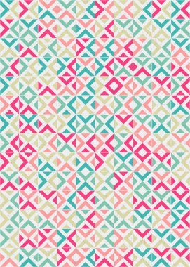 Soyut Geometrik Desen üretken hesaplama sanatı çizimi