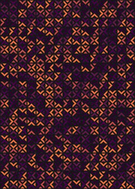 Soyut Geometrik Desen üretken hesaplama sanatı çizimi