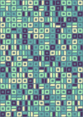 Soyut Geometrik Desen üretken hesaplama sanatı çizimi