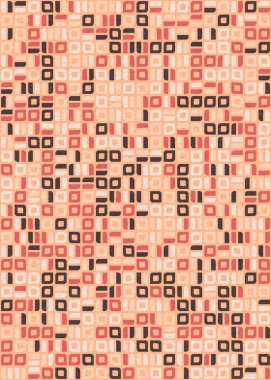 Soyut Geometrik Desen üretken hesaplama sanatı çizimi