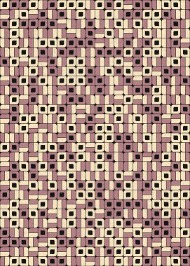 Soyut Geometrik Desen üretken hesaplama sanatı çizimi