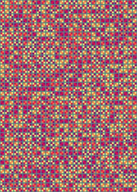 Soyut Geometrik mozaik desenli sanat çizimi