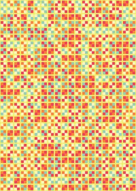 Soyut Geometrik mozaik desenli sanat çizimi