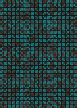 Soyut Geometrik mozaik desenli sanat çizimi