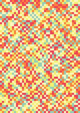 Soyut Geometrik mozaik desenli sanat çizimi