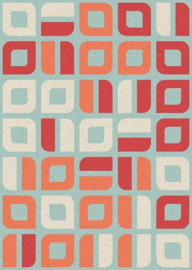 Soyut Geometrik Desen üretken hesaplama sanatı çizimi