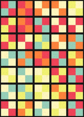 Soyut Geometrik Desen üretken hesaplama sanatı çizimi