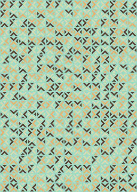 Soyut Geometrik Desen üretken hesaplama sanatı çizimi