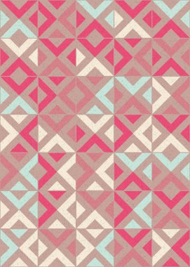 Soyut Geometrik Desen üretken hesaplama sanatı çizimi