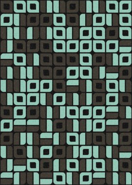 Soyut Geometrik Desen üretken hesaplama sanatı çizimi