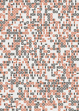 Soyut Geometrik Desen üretken hesaplama sanatı çizimi