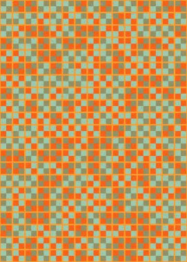 Soyut Geometrik mozaik desenli sanat çizimi