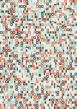 Soyut Geometrik Desen üretken hesaplama sanatı çizimi