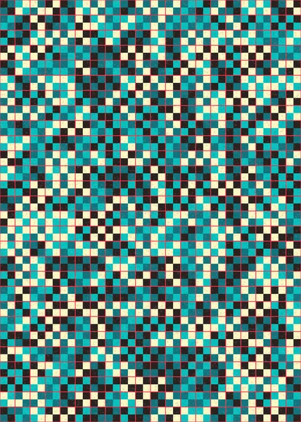 Soyut Geometrik mozaik desenli sanat çizimi