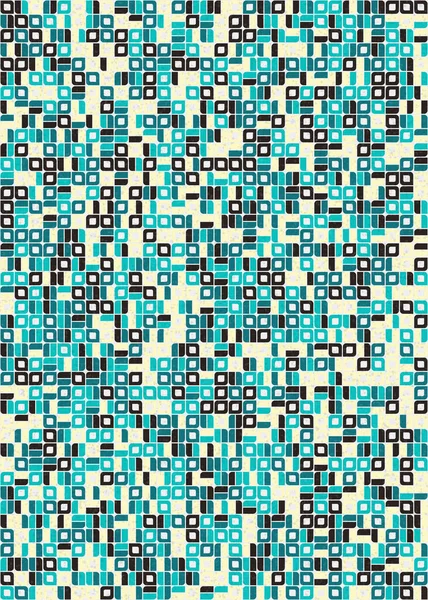 Abstrakcyjny Geometryczny Wzór Generatywna Sztuka Obliczeniowa Ilustracja — Wektor stockowy