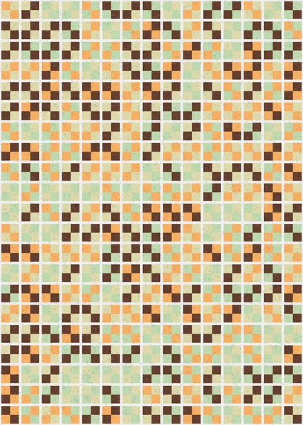 Absztrakt Geometrikus Mozaik Generatív Művészeti Illusztráció — Stock Vector