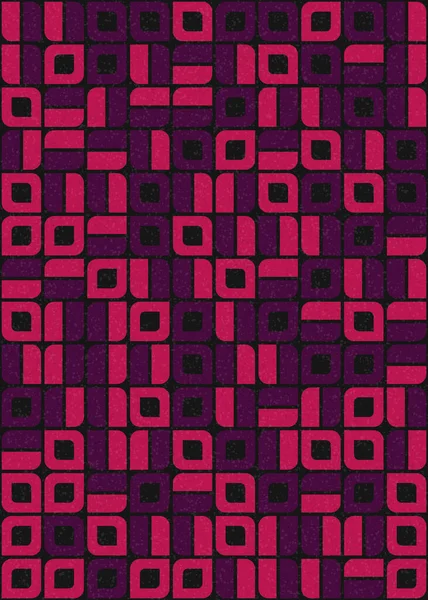 Abstrakte Geometrische Muster Generative Computergestützte Kunstillustration — Stockvektor