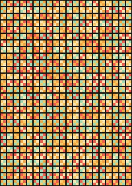 Abstract Geometric Mozaic Pattern Art Illustration — Stock Vector