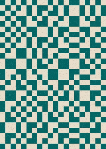 Abstrakt Geometrisk Mozaik Mönster Konst Illustration — Stock vektor