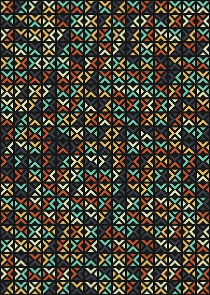 Abstrakte Geometrische Muster Generative Computergestützte Kunstillustration — Stockvektor