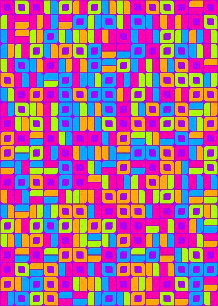 Abstrakte Geometrische Muster Generative Computergestützte Kunstillustration — Stockvektor