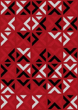 Üretken hesaplama sanatının soyut geometrik modeli, vektör illüstrasyonu 