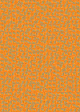 Üretken hesaplama sanatının soyut geometrik modeli, vektör illüstrasyonu 