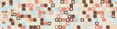 Soyut renk geometrik mozaik desen üretken hesaplama sanatı çizimi, fayans rengi parçalarının taklidi