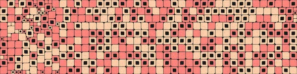 Soyut renk geometrik mozaik desen üretken hesaplama sanatı çizimi, fayans rengi parçalarının taklidi