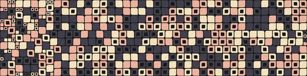 Soyut Renk Geometrik Mozaik Desen Üretken Hesaplama Sanatı Çizimi Fayans — Stok Vektör